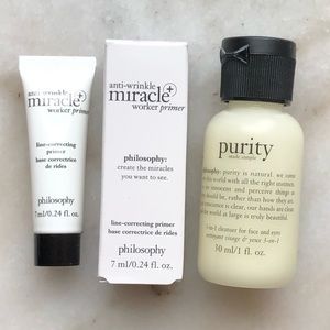 NWT Philosophy Cleanser + Line Correcting Primer